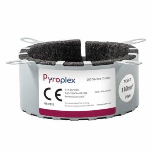 Pyroplex Intumescent Pipe Collar 110mm 2 Hour Rated